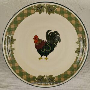 International China Rooster Morn Plate Farmhouse Rooster Julie Ingleman